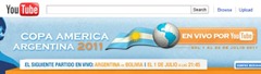 You Tube transmitirá en vivo la Copa América 2011