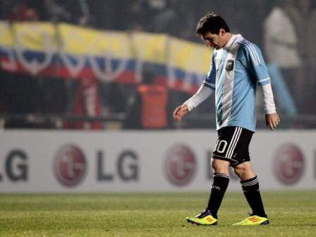 Messi, la imagen de la decepción