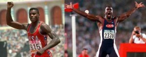 Lewis y Johnson, dos grandes estrellas del atletismo que brillaron en los Mundiales