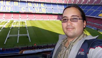 Durante mi visita al Camp Nou...Ojalá allí caigan goles del Barcelona ante el Chelsea