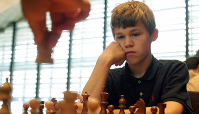 Carlsen se convirtió en Gran Maestro a los 13 años