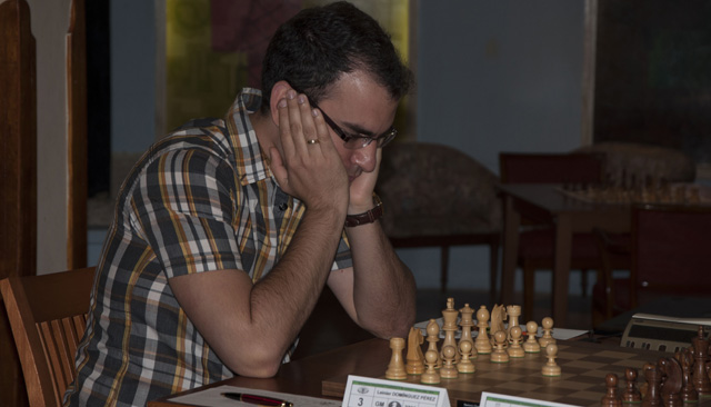 Leinier compartió el punto con Ivanchuk (foto de María del Carmen Ramón / Cubahora)