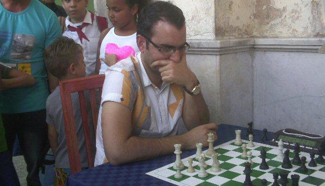 Leinier Domínguez ganó el Campeonato nacional blitz de Cuba (foto de Osmani Pedraza)