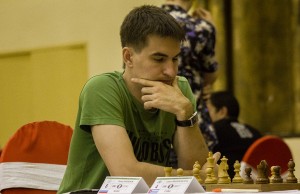 Andreikin entabló con Eljanov en la tercera ronda (foto de Fernando Medina / Cubahora)