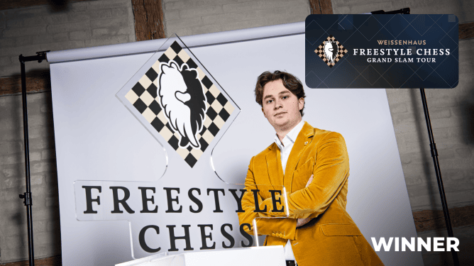 El GM alemán Vincent Keymer ganó el Freestyle Chess Grand Slam celebrado en Weissenhaus, Alemania, al superar en el match final a Fabiano Caruana